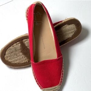 Franco Sarto artist red espadrille size 7